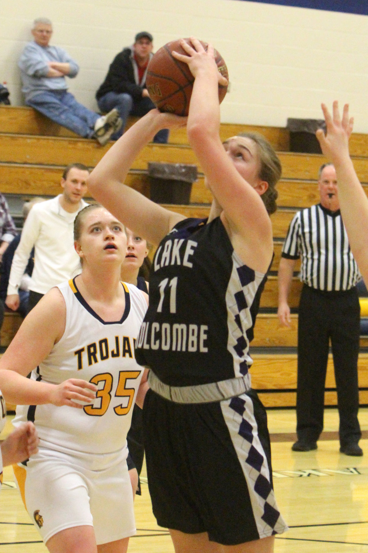 Lake Holcombe at New Auburn girls basketball 2-14-19